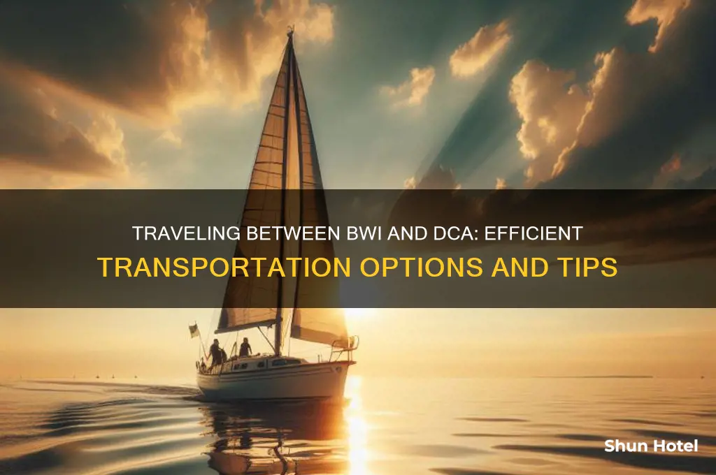 how to get from bwi airport to dca airport