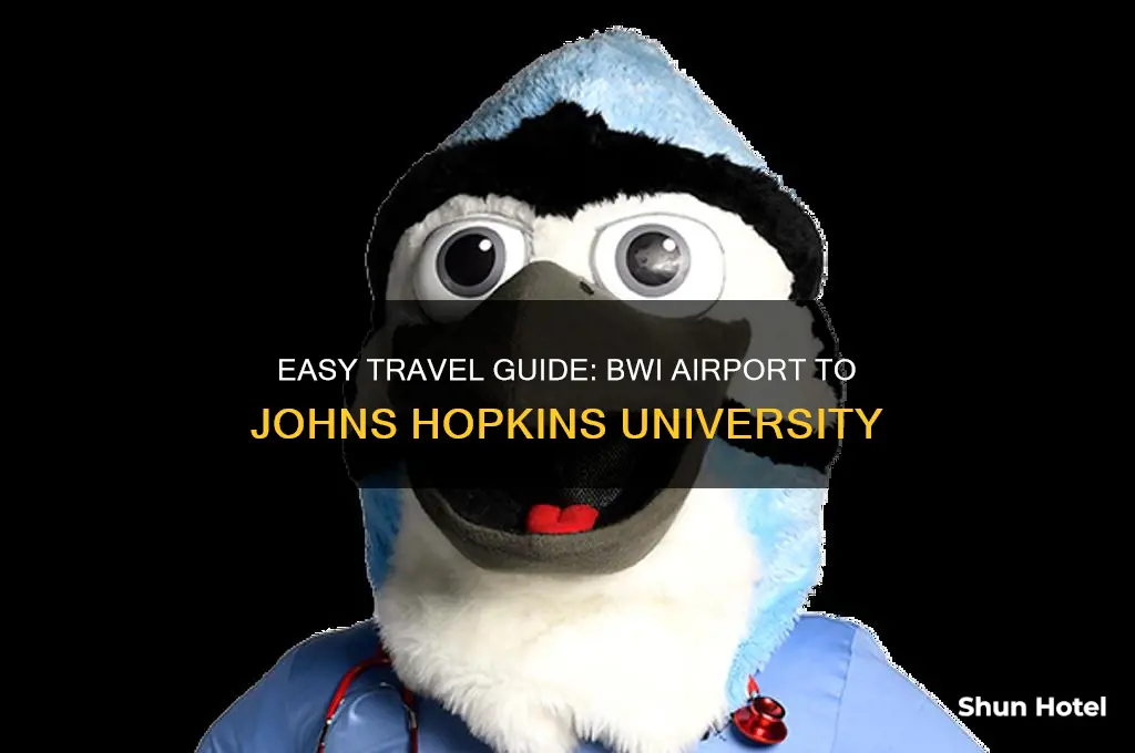 how to get from bwi airport to johns hopkins university