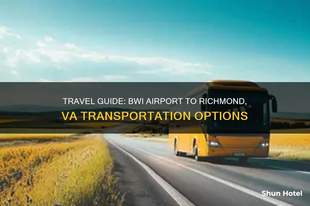 how to get from bwi airport to richmond va