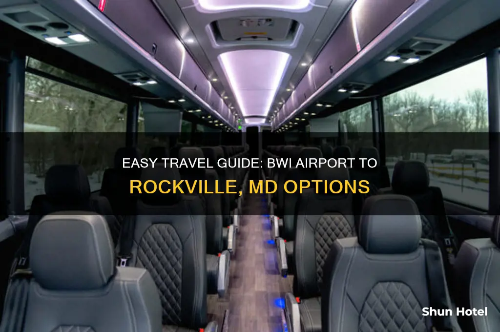 how to get from bwi airport to rockville md