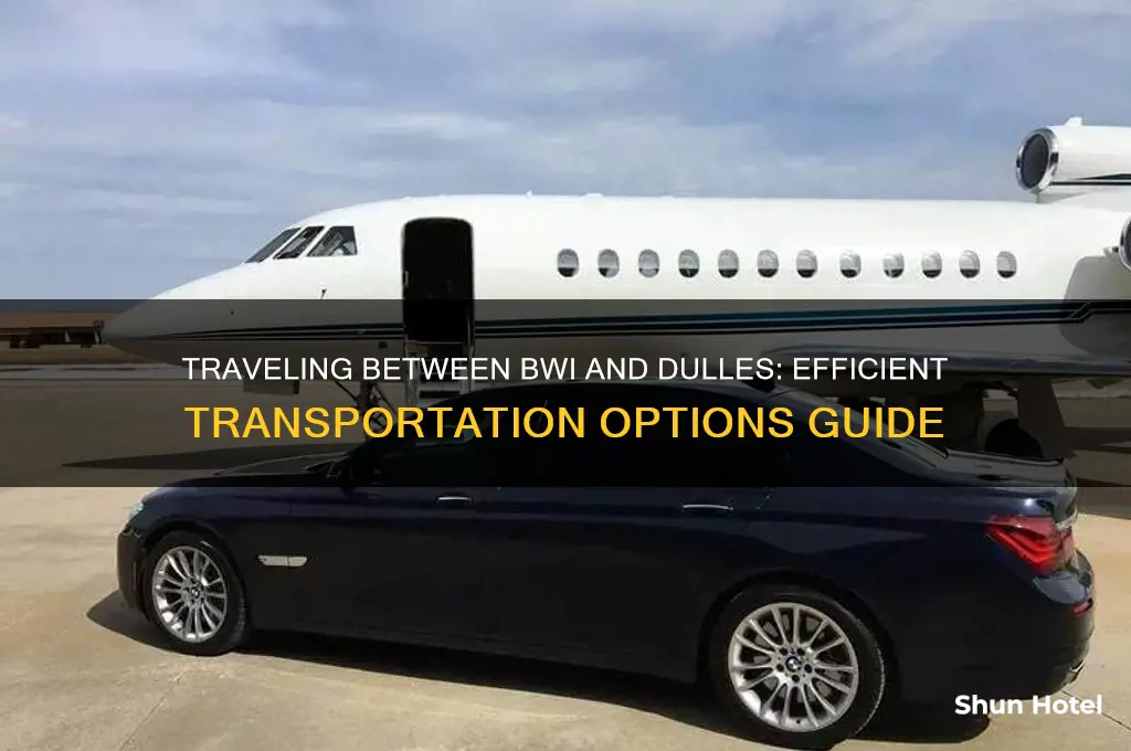 how to get from bwi to dulles airport