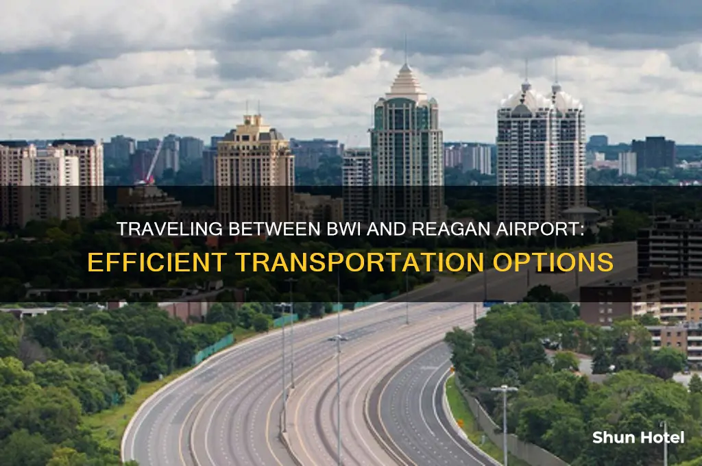 how to get from bwi to reagan airport