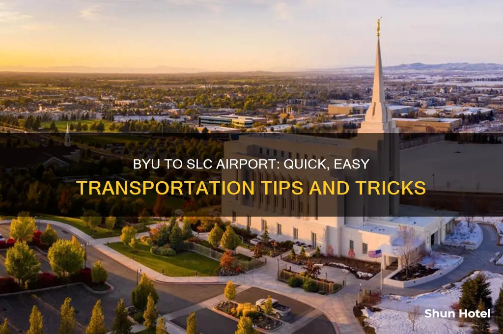 how to get from byu to slc airport