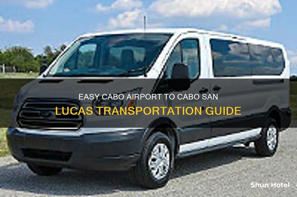 how to get from cabo airport to cabo san lucas