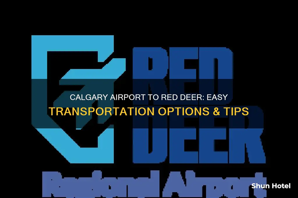 how to get from calgary airport to red deer