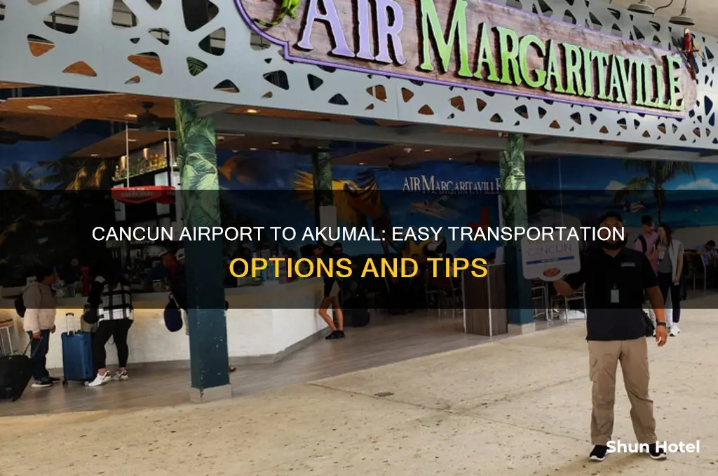 how to get from cancun airport to akumal
