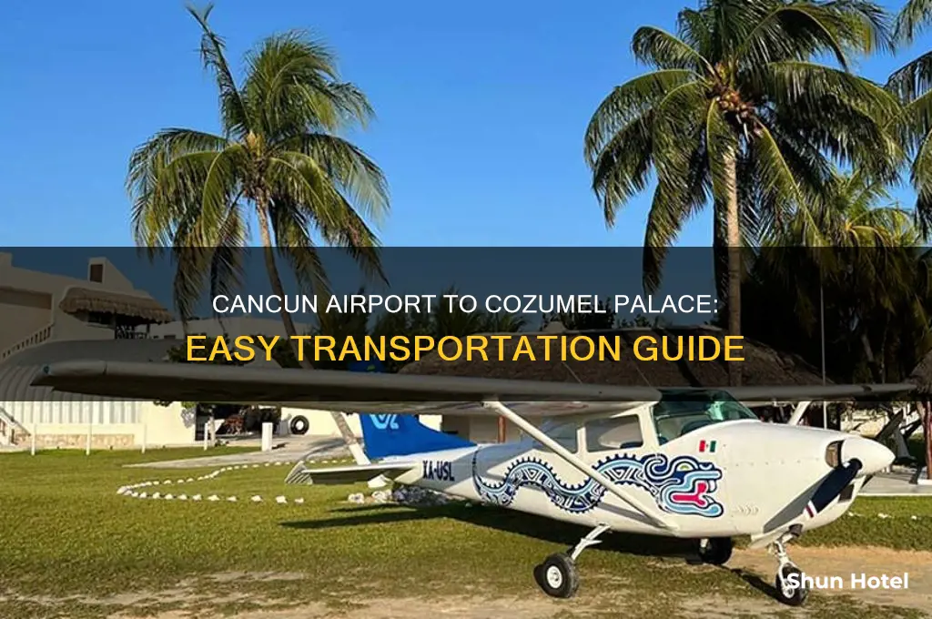 how to get from cancun airport to cozumel palace