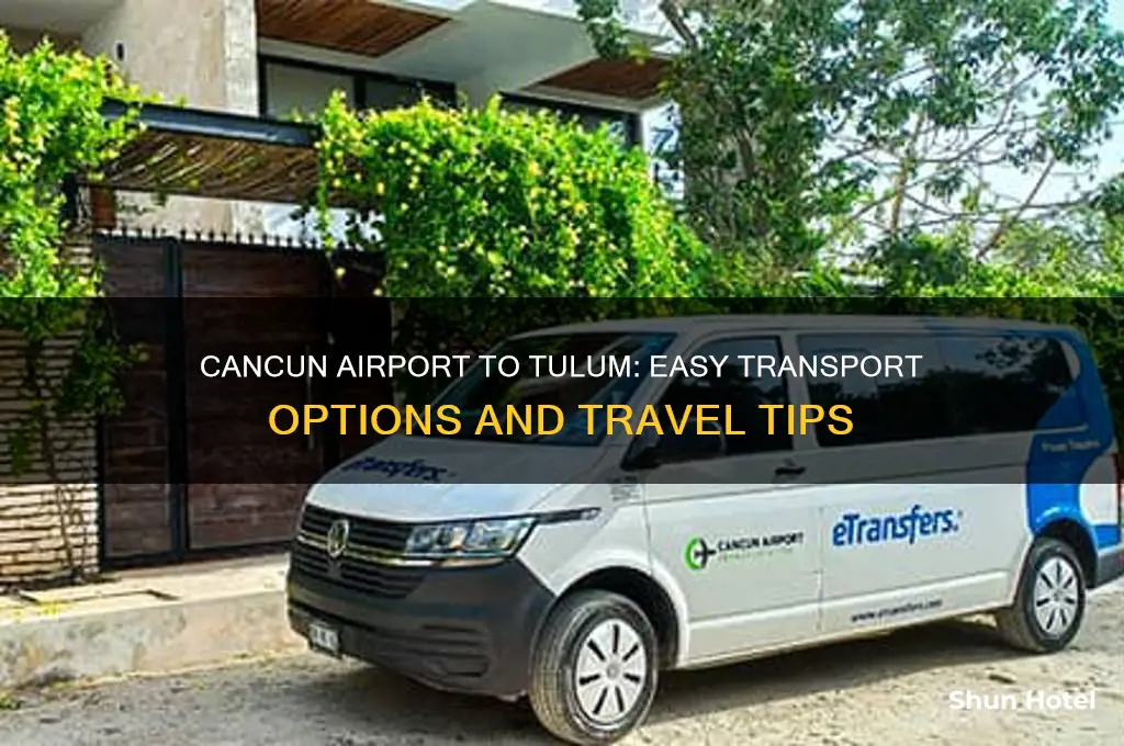 how to get from cancun airport to tulum