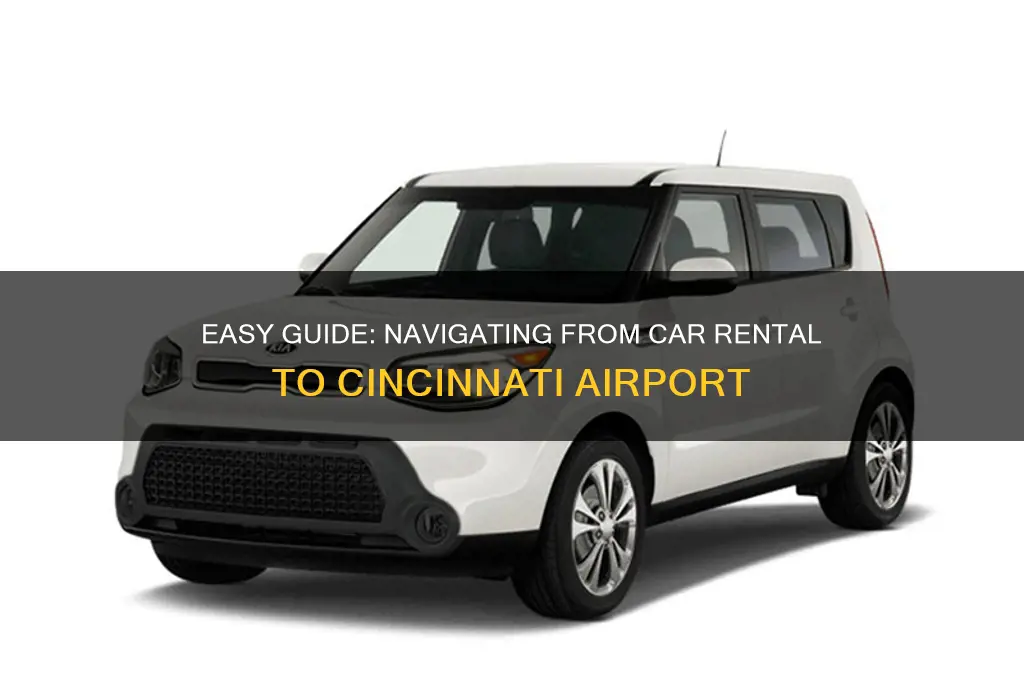 how to get from car rental to cincinnati airport