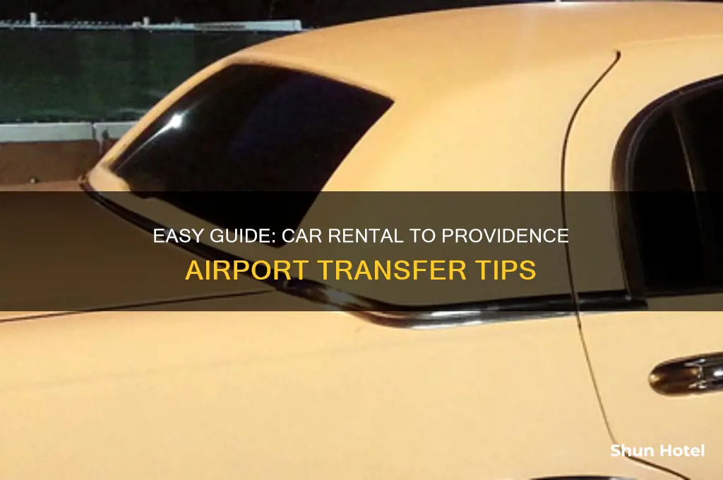 how to get from car rental to providence airport