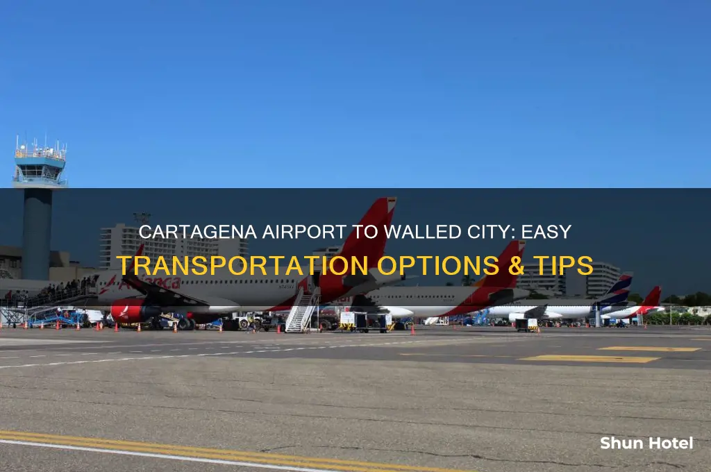 how to get from cartagena airport to walled city