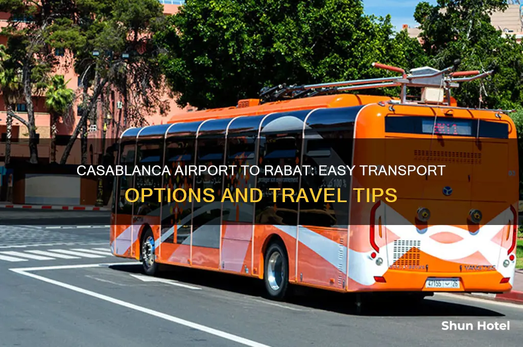 how to get from casablance airport to rabat