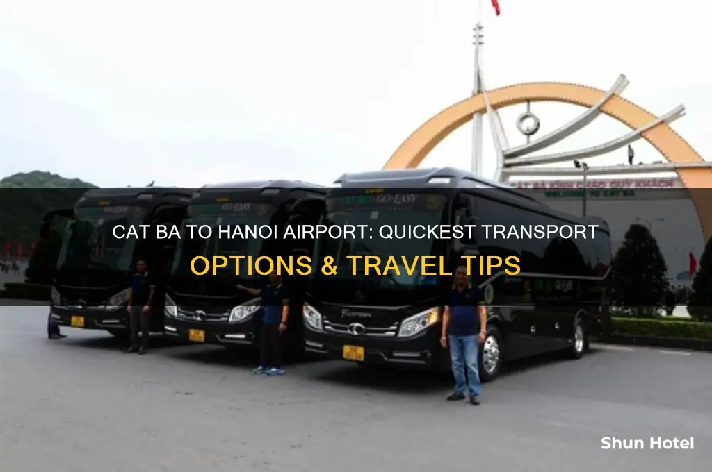 how to get from cat ba island to hanoi airport