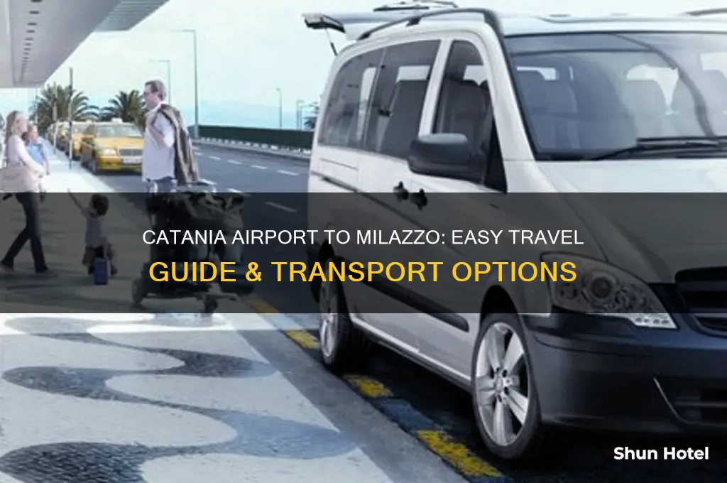how to get from catania airport to milazzo