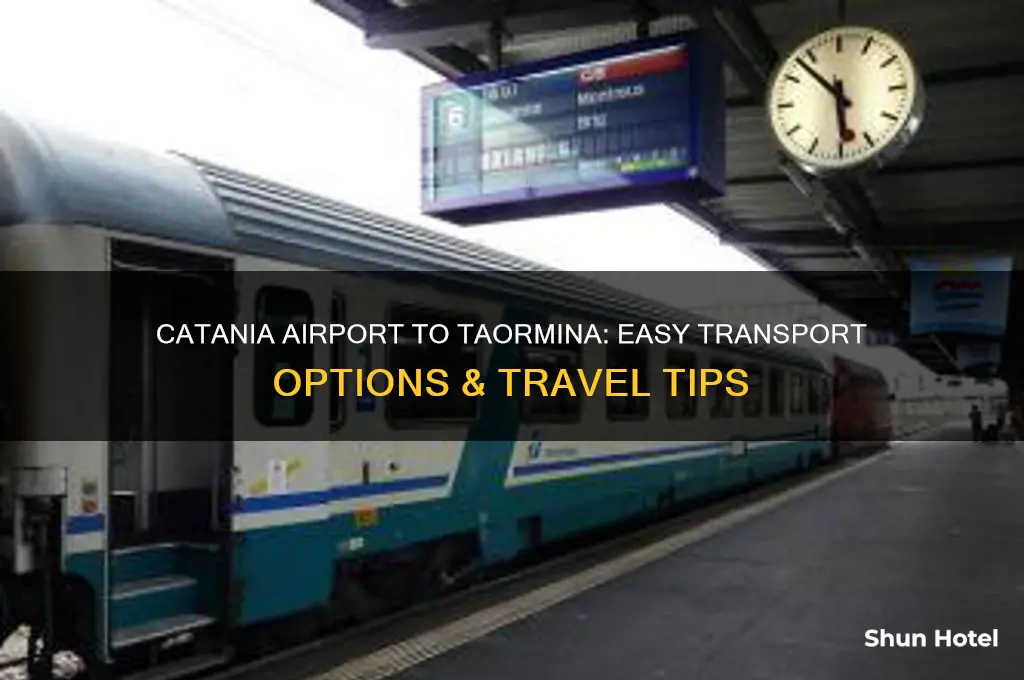 how to get from catania airport to taormina