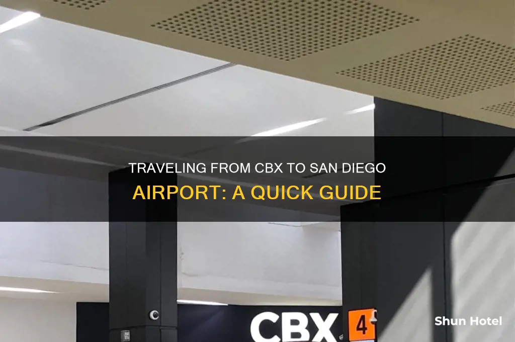 how to get from cbx to san diego airport