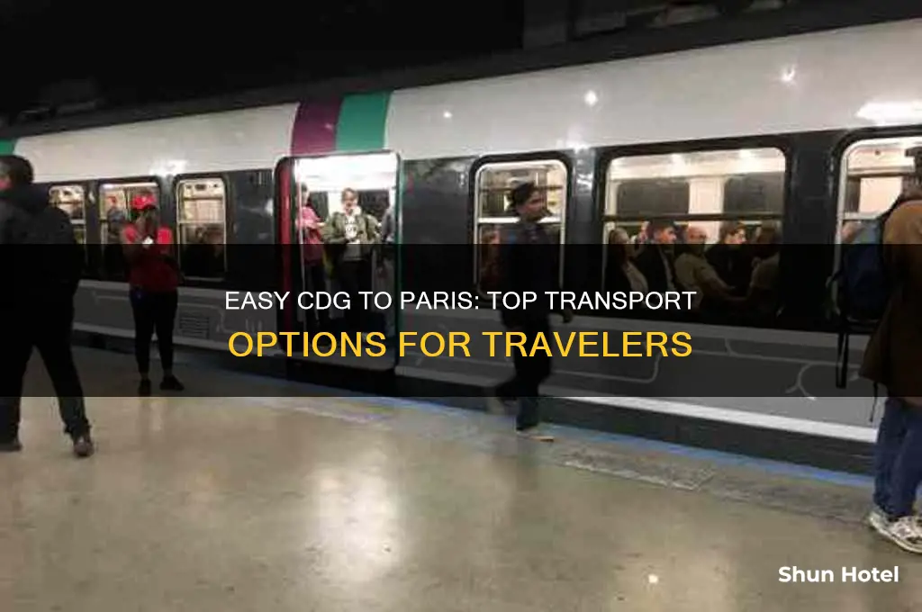 how to get from cdg airport into paris