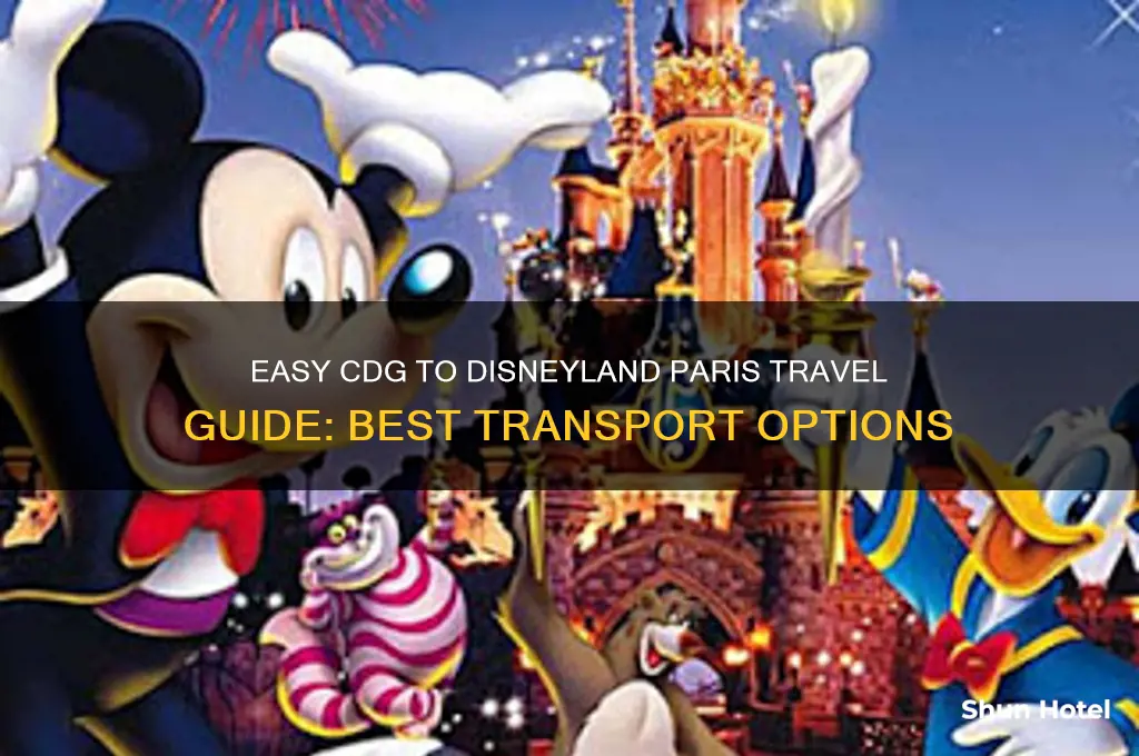 how to get from cdg airport to disneyland paris
