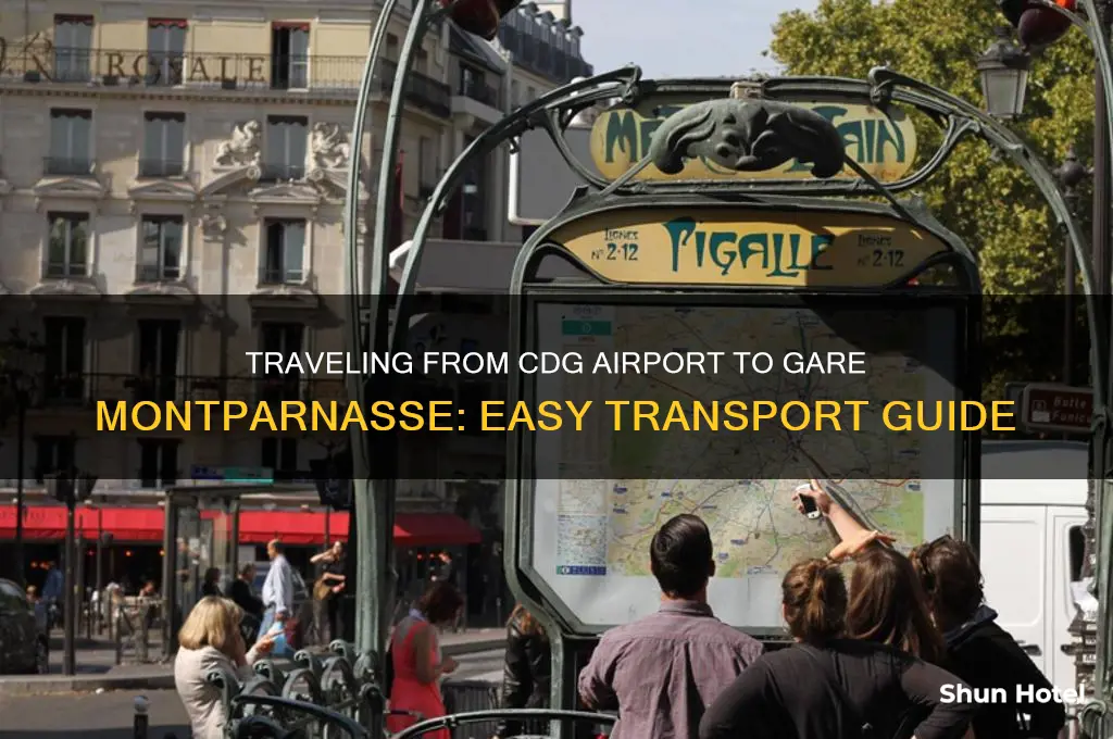 how to get from cdg airport to gare montparnasse