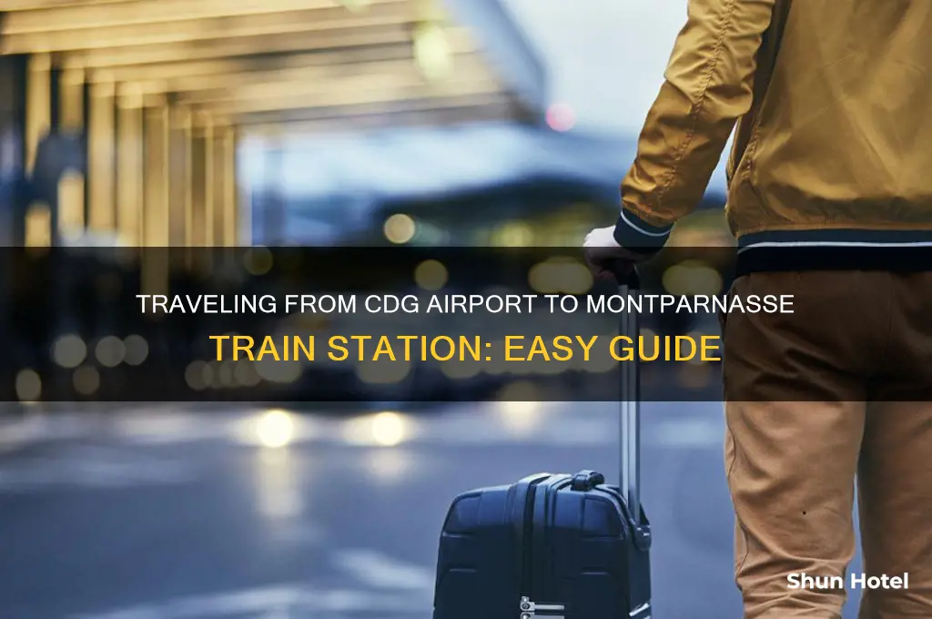 how to get from cdg airport to montparnasse train station
