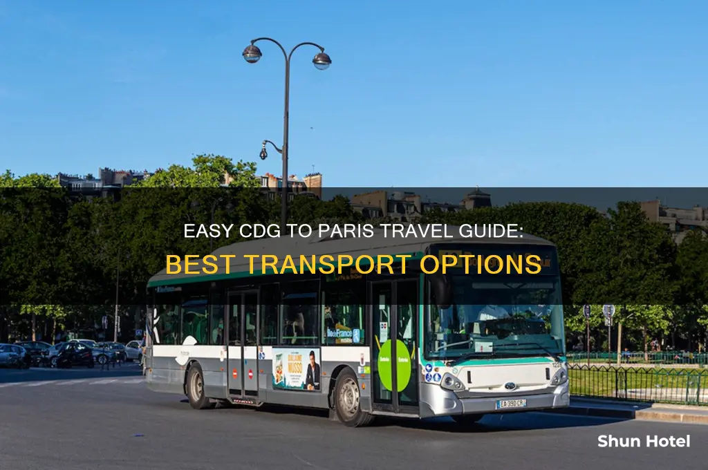 how to get from cdg airport to paris
