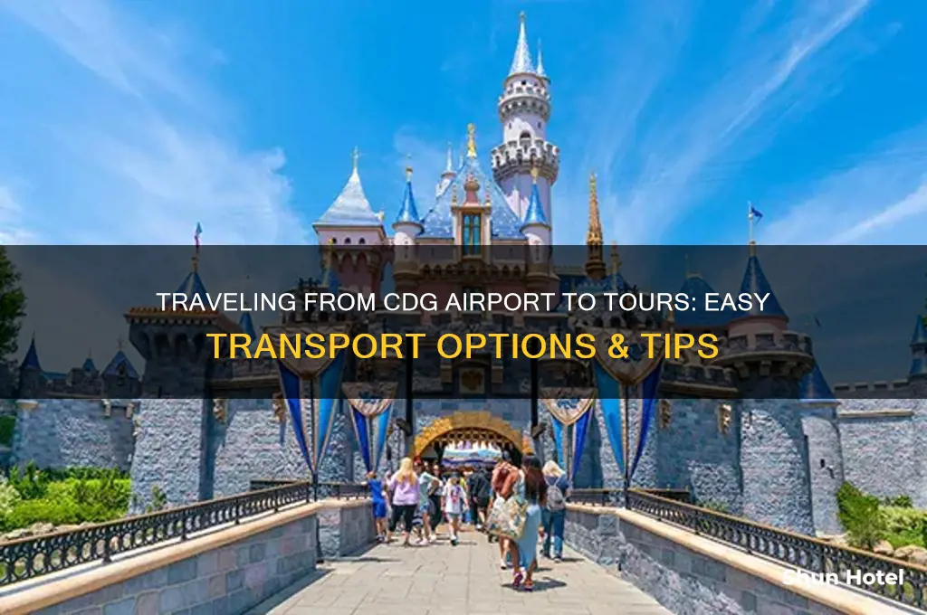 how to get from cdg airport to tours