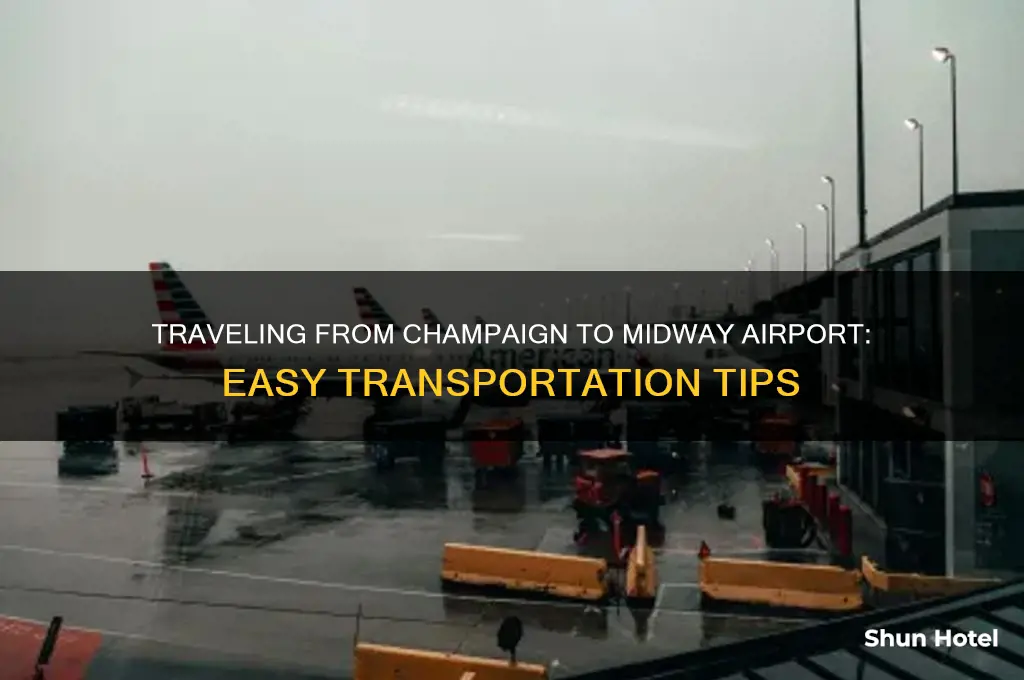 how to get from champaign to midway airport