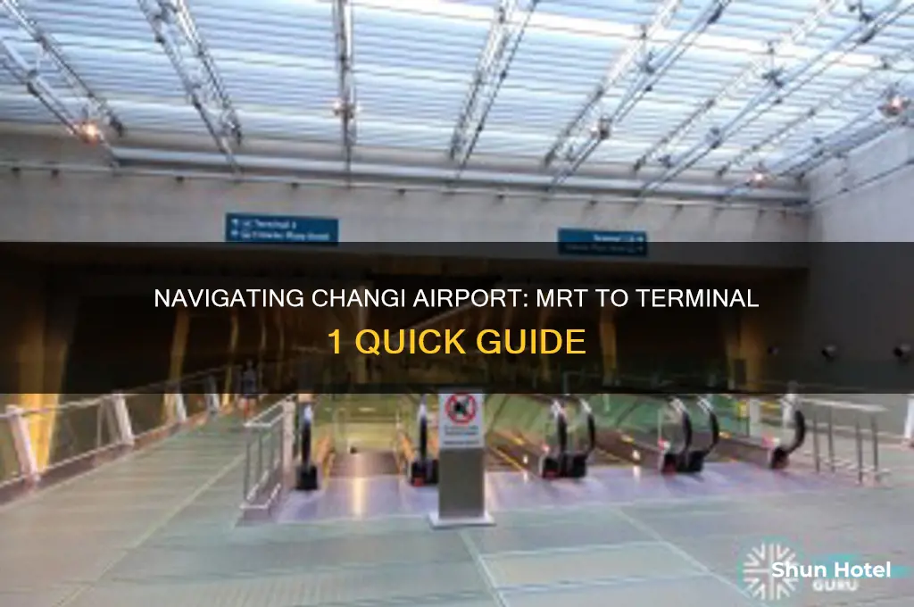 how to get from changi airport mrt to terminal 1
