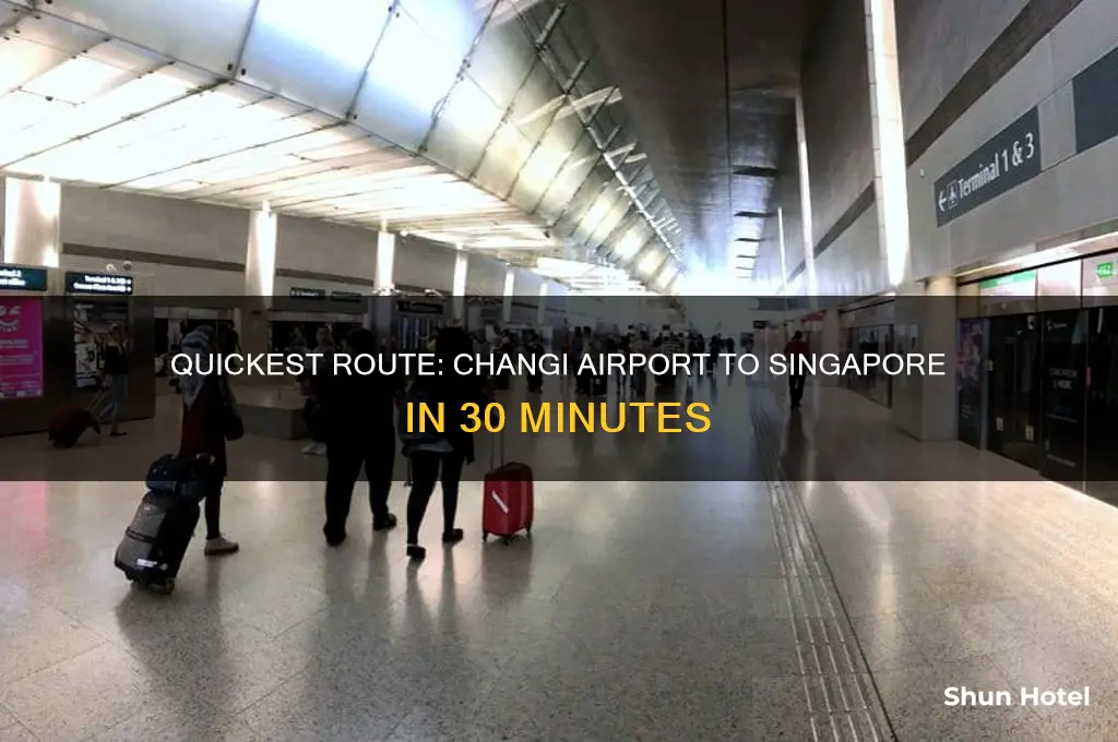 how to get from changi airport to singapore 30 minutes