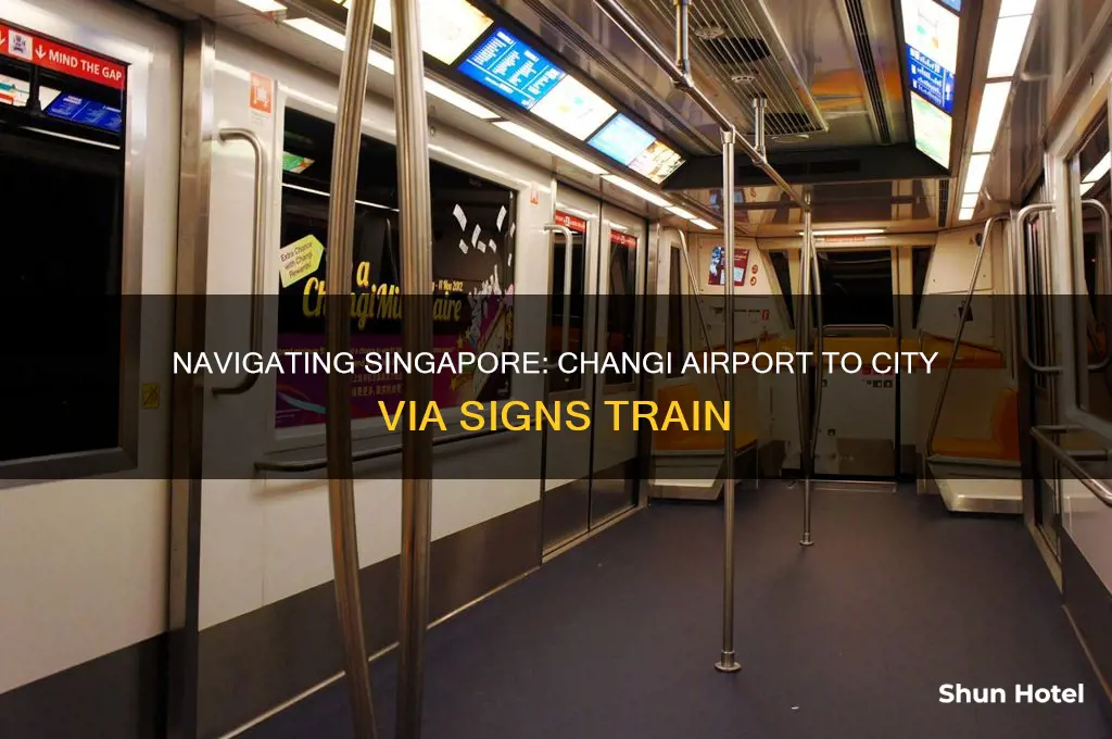 how to get from changi airport to singapore signs train