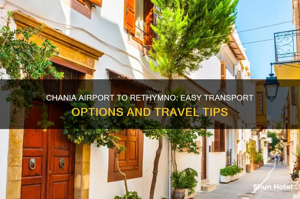 how to get from chania airport to rethymno