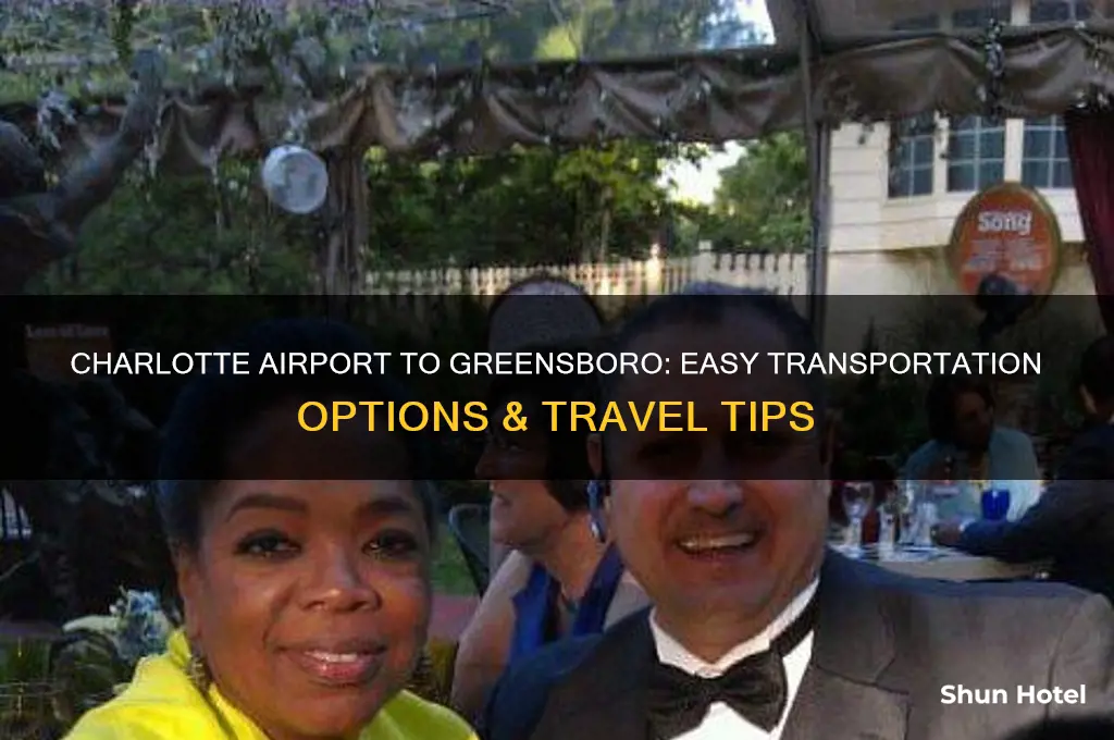 how to get from charlotte airport to greensboro