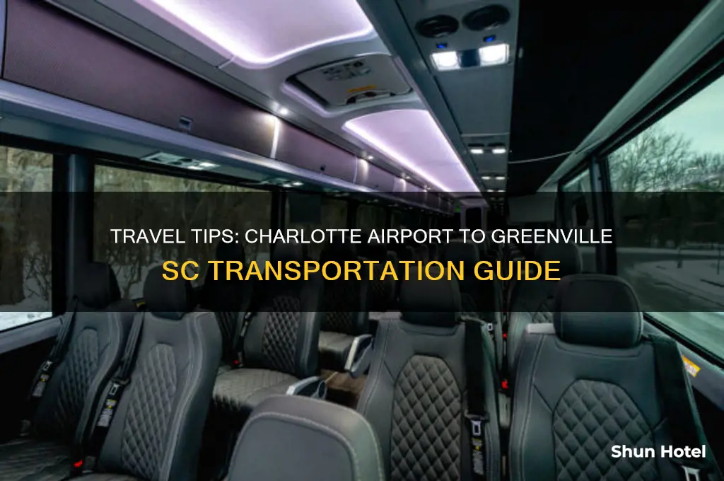 how to get from charlotte airport to greenville sc