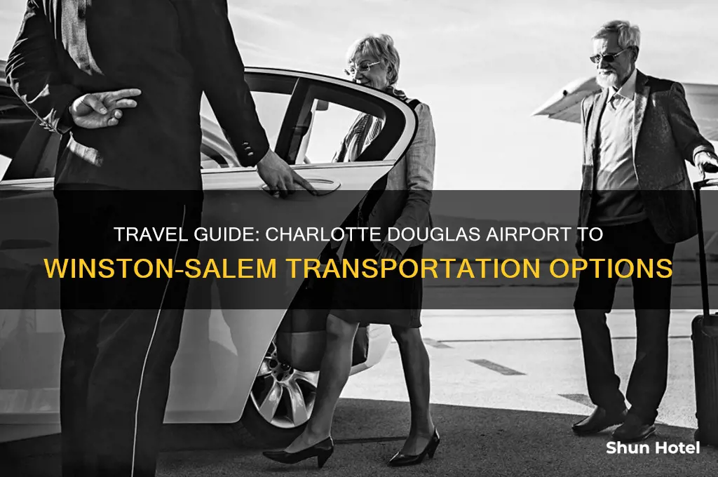 how to get from charlotte douglas airport to winston salem