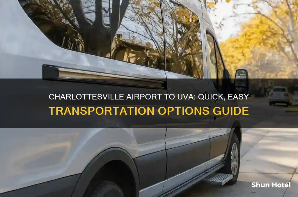 how to get from charlottesville airport to uva