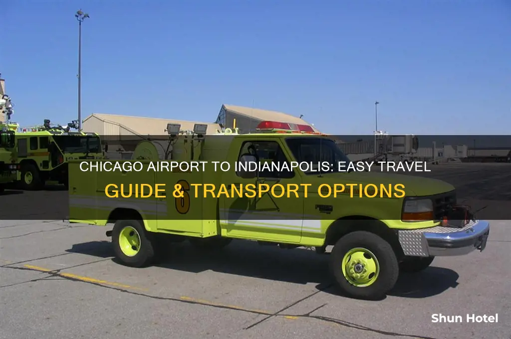 how to get from chicago airport to indianapolis