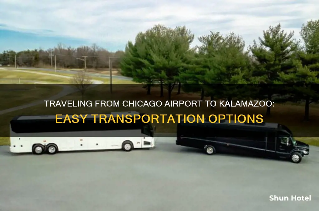 how to get from chicago airport to kalamazoo
