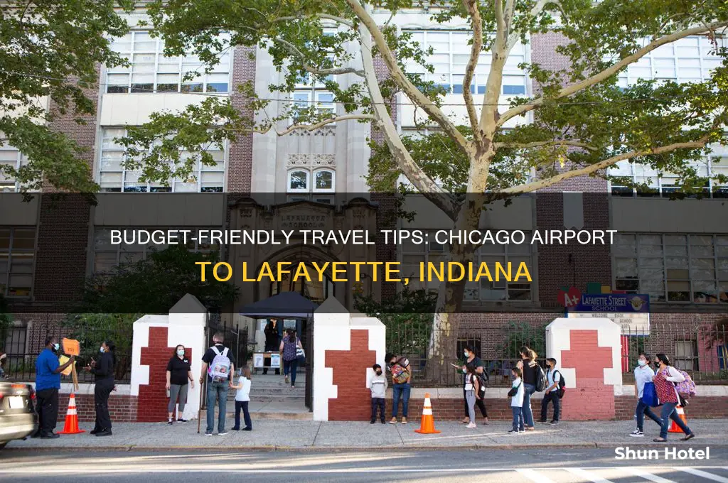 how to get from chicago airport to lafayette indiana cheaply