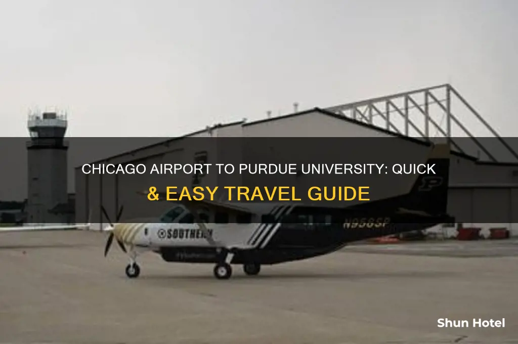 how to get from chicago airport to purdue university