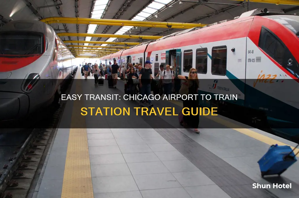 how to get from chicago airport to train station