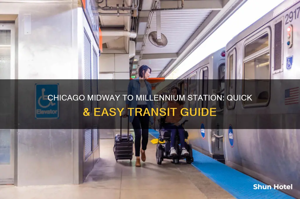 how to get from chicago midway airport to millenium station