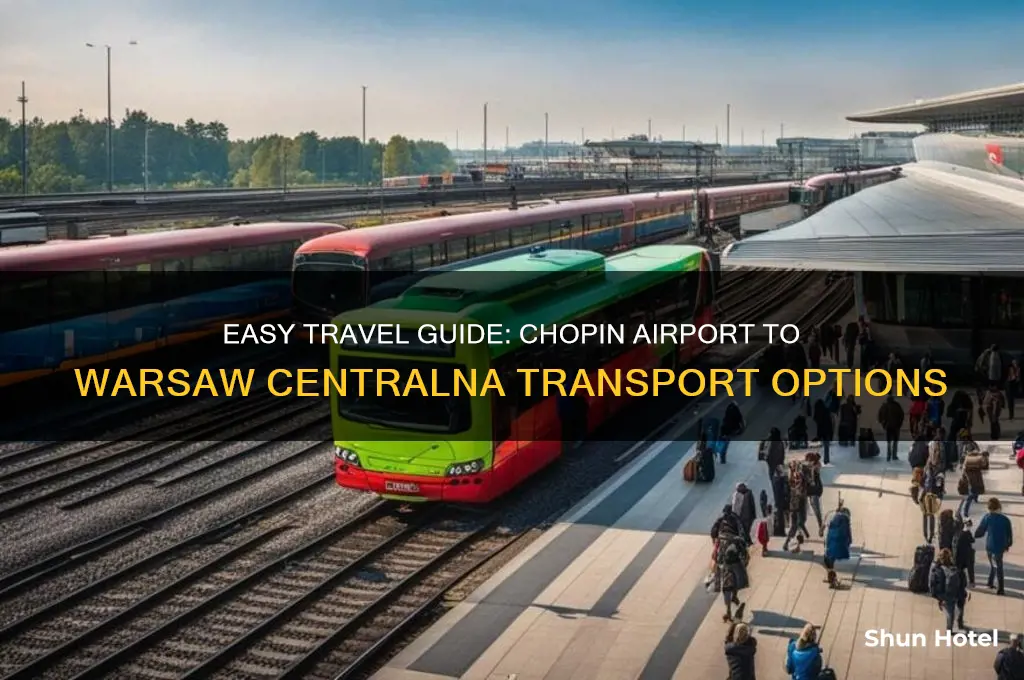 how to get from chopin airport to warsaw centrlna