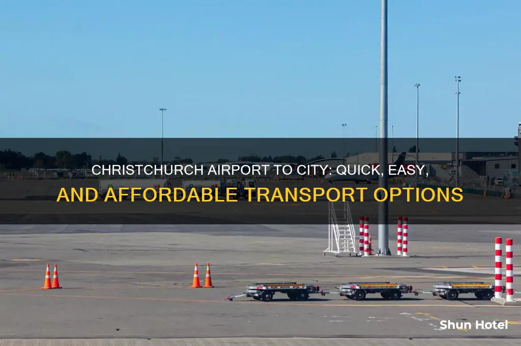 how to get from christchurch airport to city