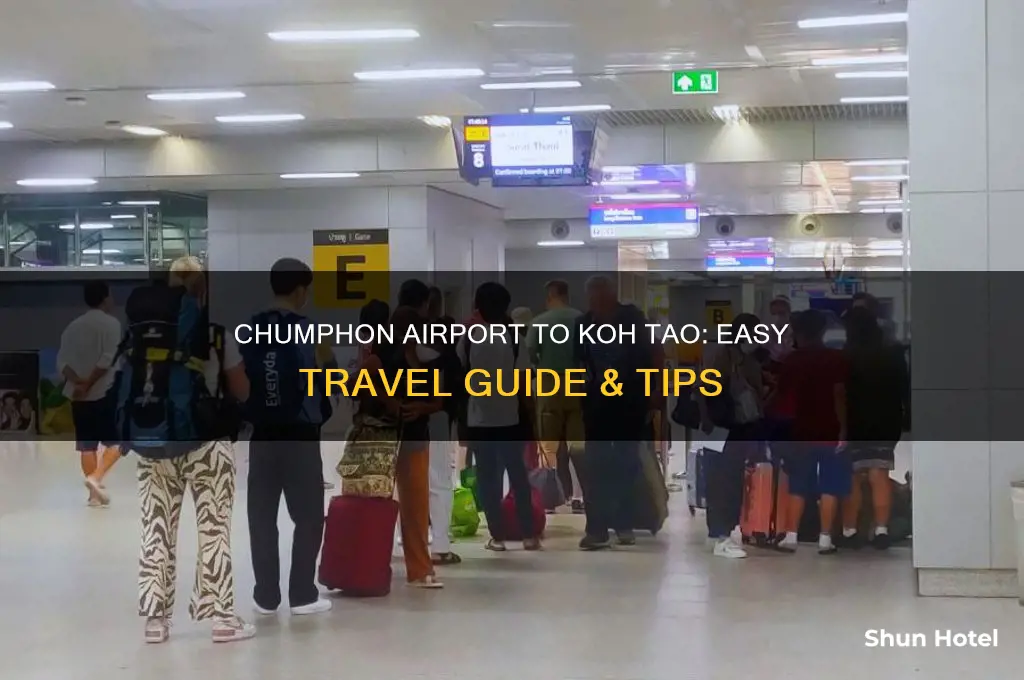how to get from chumphon airport to koh tao