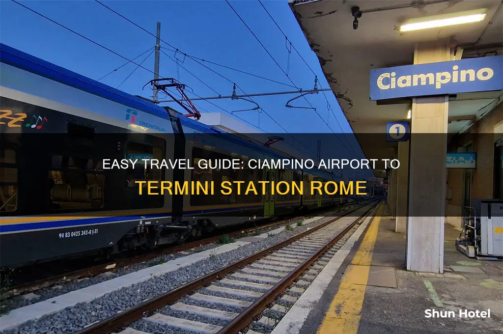 how to get from ciampino airport to termini station