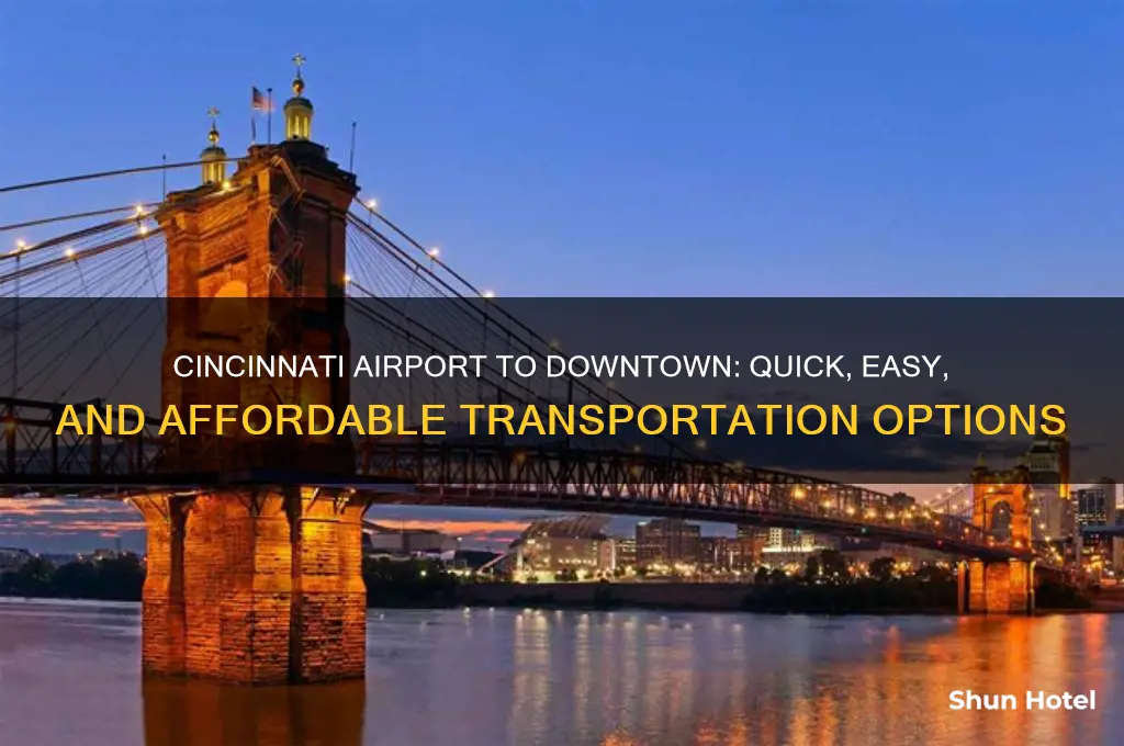 how to get from cincinnati airport to downtown