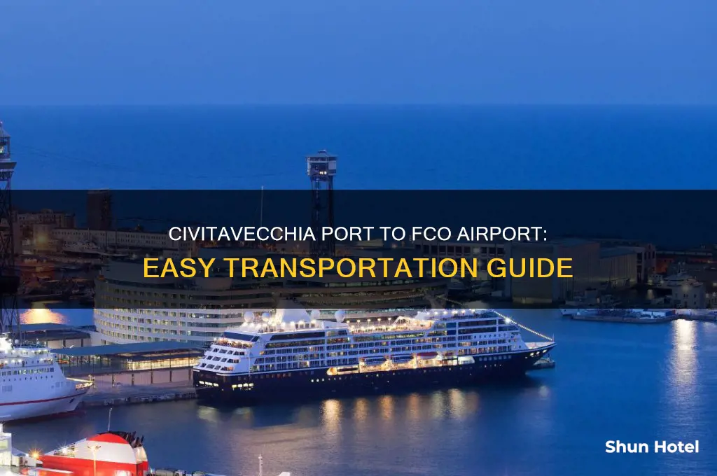 how to get from civitavecchia port to fco airport