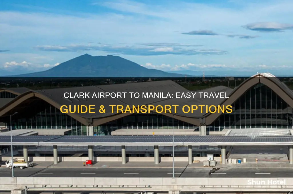 how to get from clark airport to manila