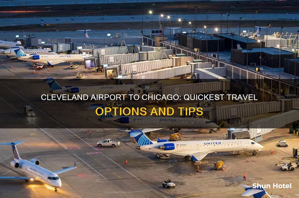 how to get from cleveland airport to chicago