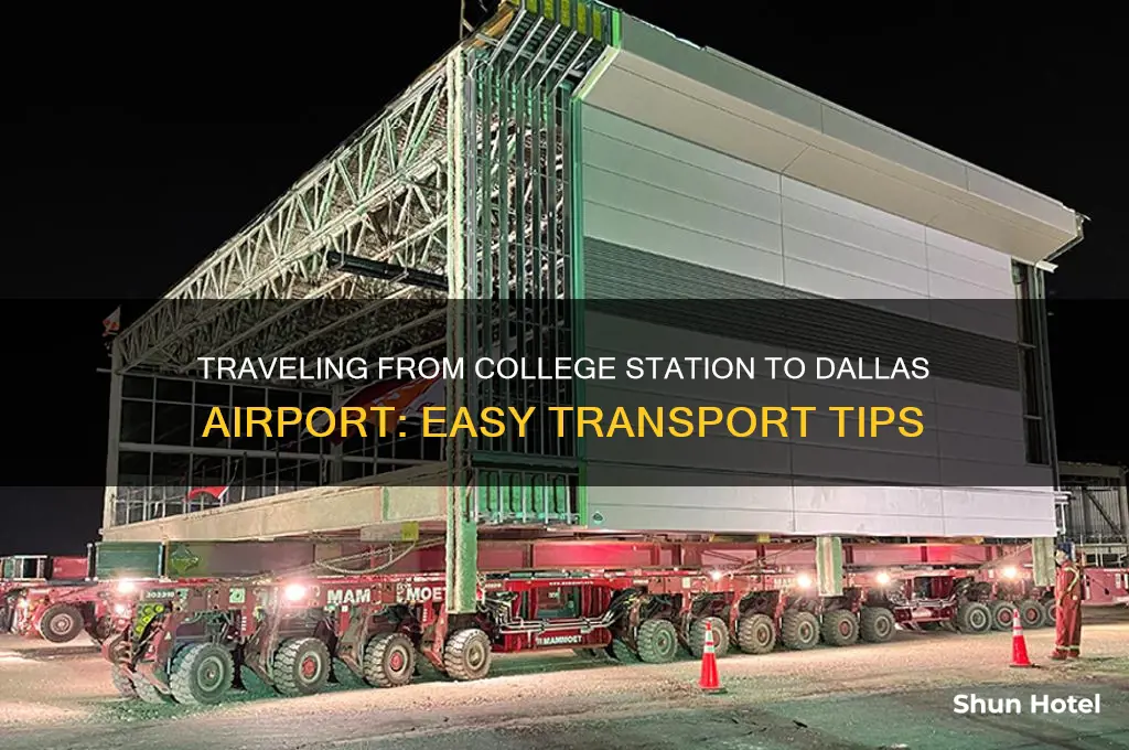how to get from college station to dallas airport